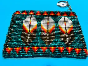 Handmade Colorful Glass Seed Beads Coin Purse