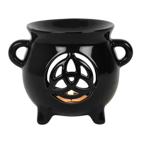 Cauldron Oil Burner with Triquetra