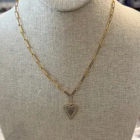 Heart-Shaped Pearl Necklace