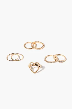 Heart Rings Set