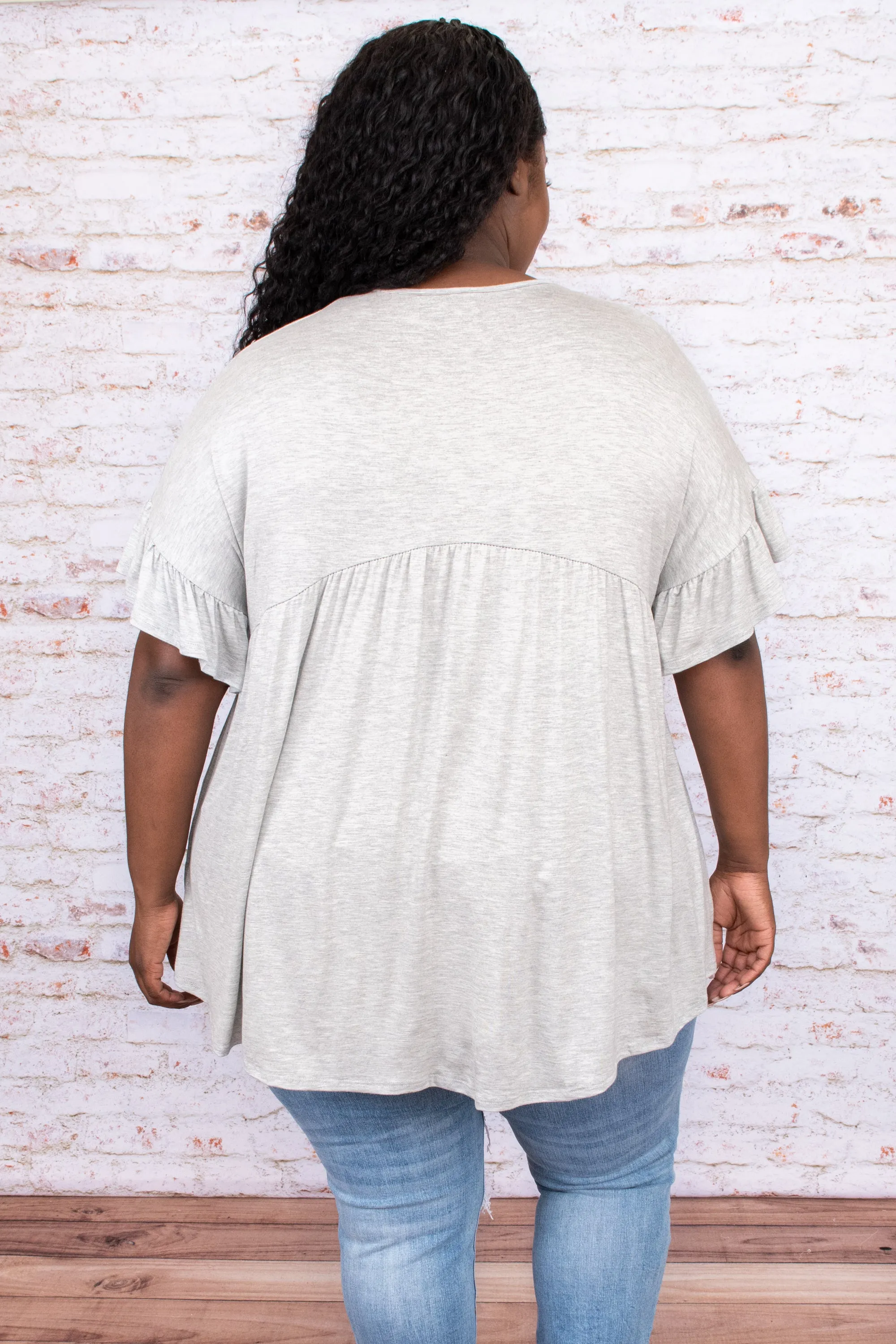 Heather Grey Bittersweet Beginnings Top