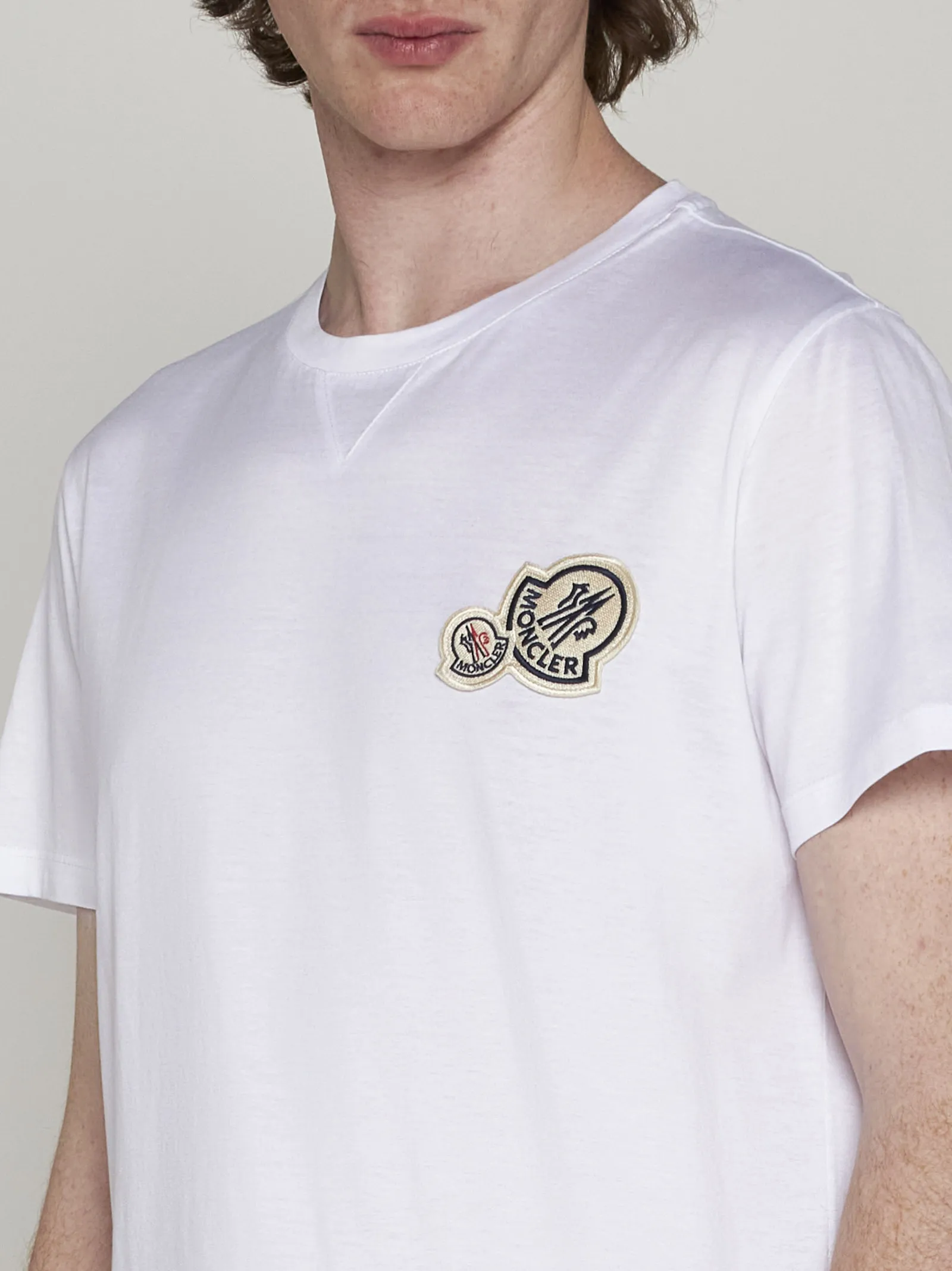 Moncler Street Style Cotton Logo Shirts