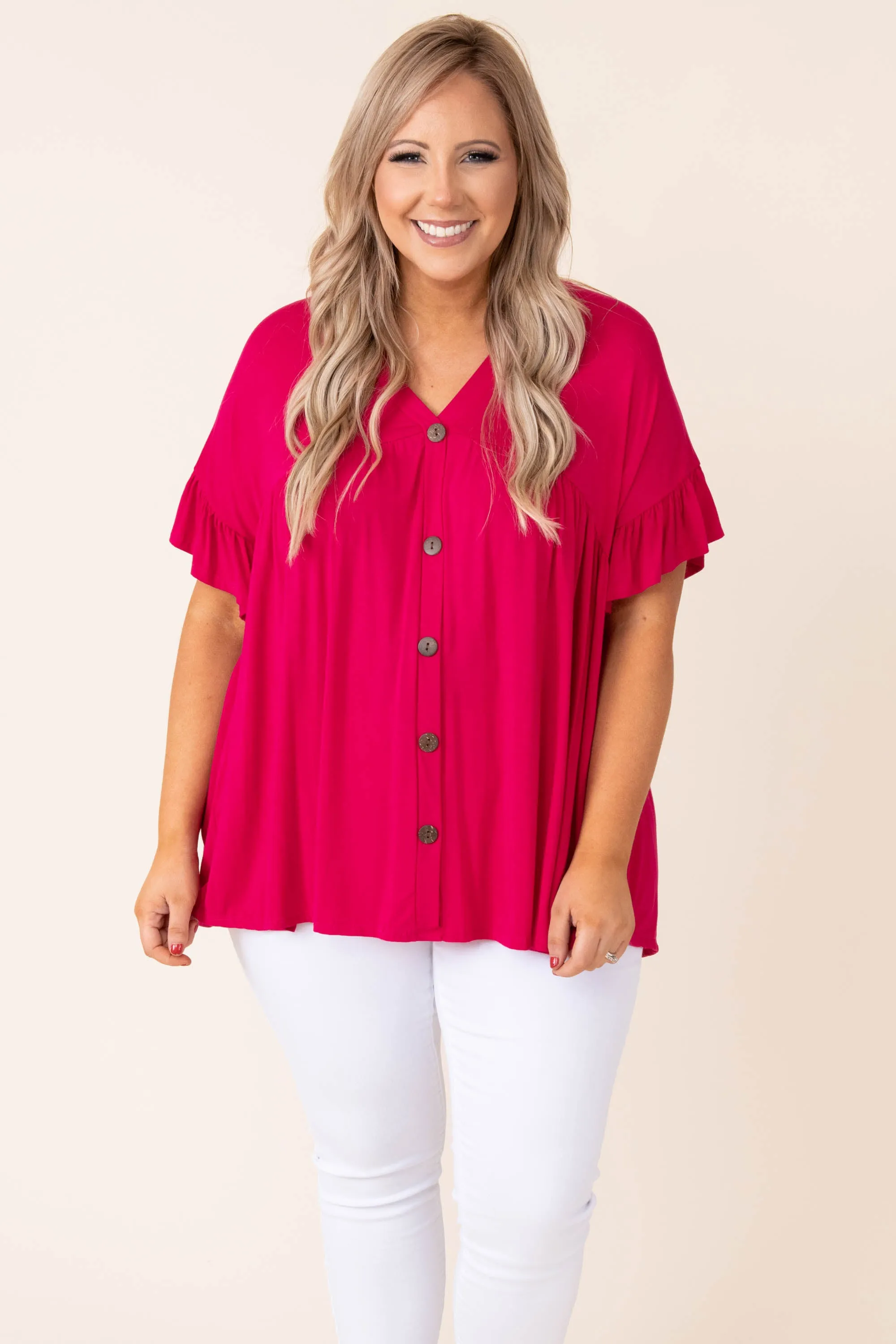 Hot Pink Bittersweet Beginnings Top