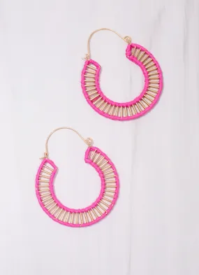 Shelburne Open Hoop Earring Pink