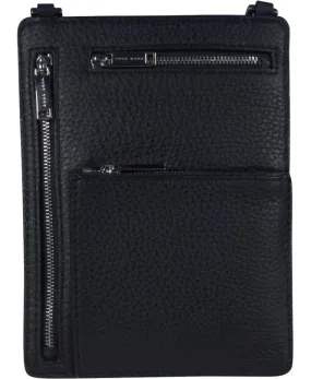 Hugo Boss Business  Hugo Boss Bag Leather Zipped Neck Pouch