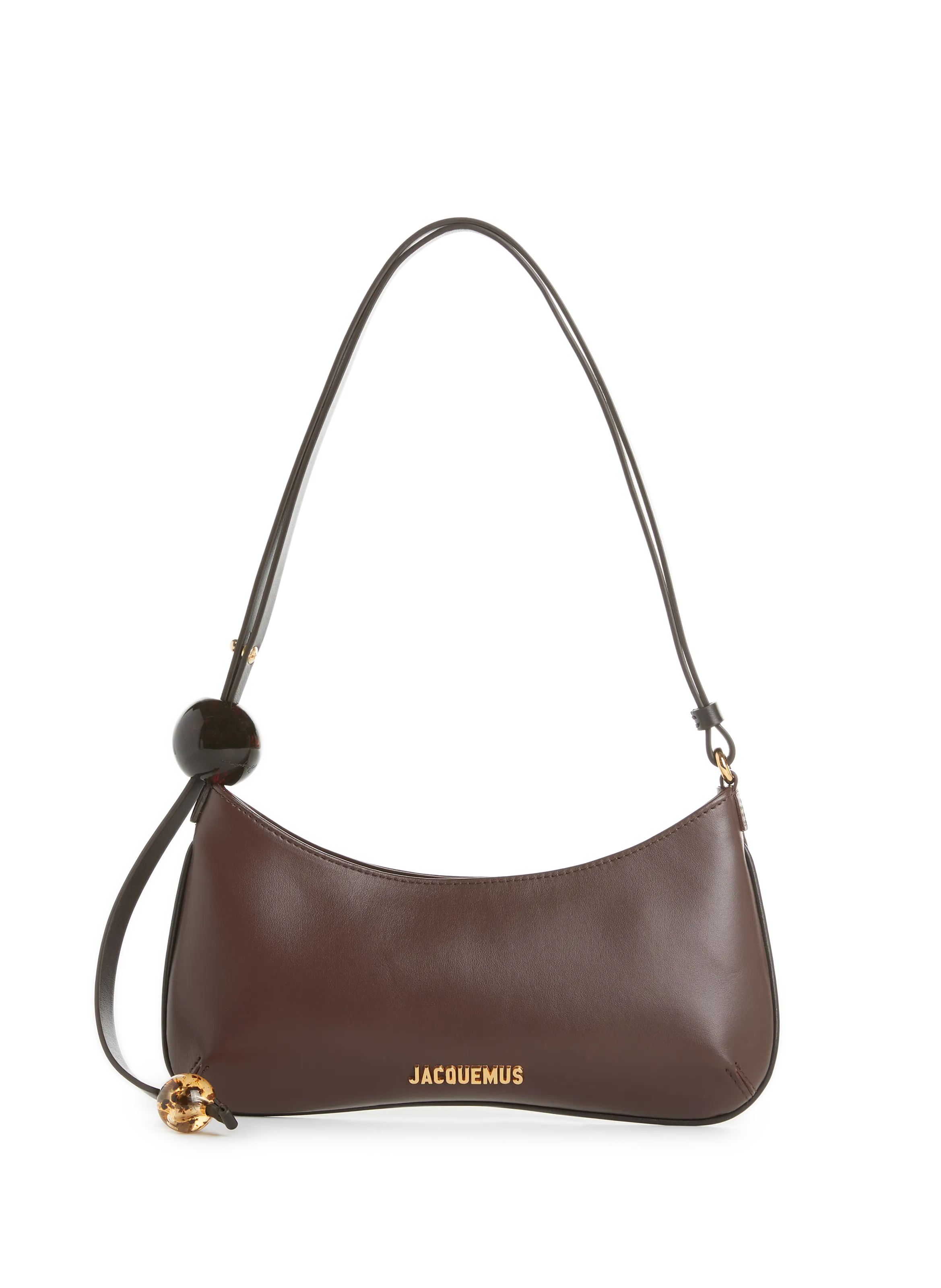 JACQUEMUS  Bisou Perle leather bag - Brown
