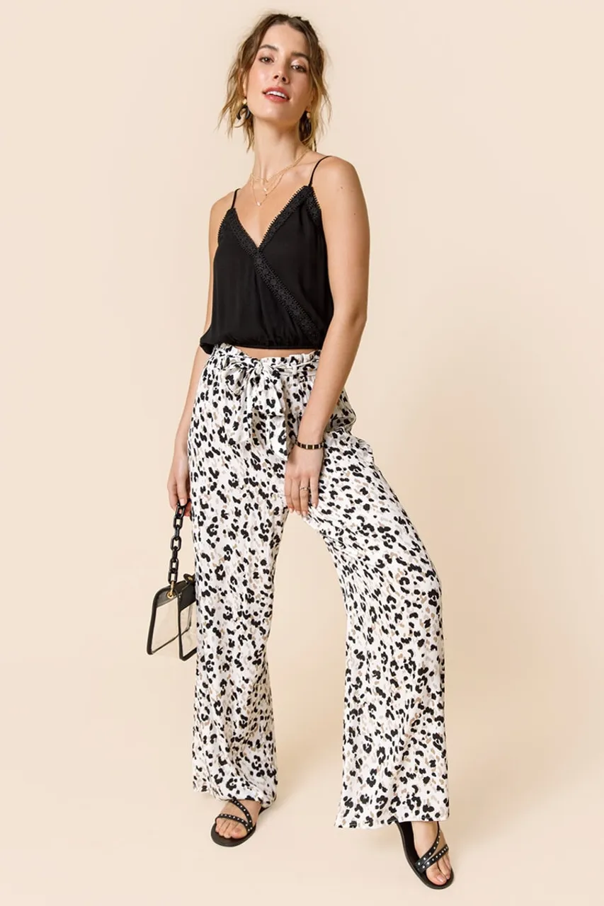 Janie Leopard Paperbag Trousers