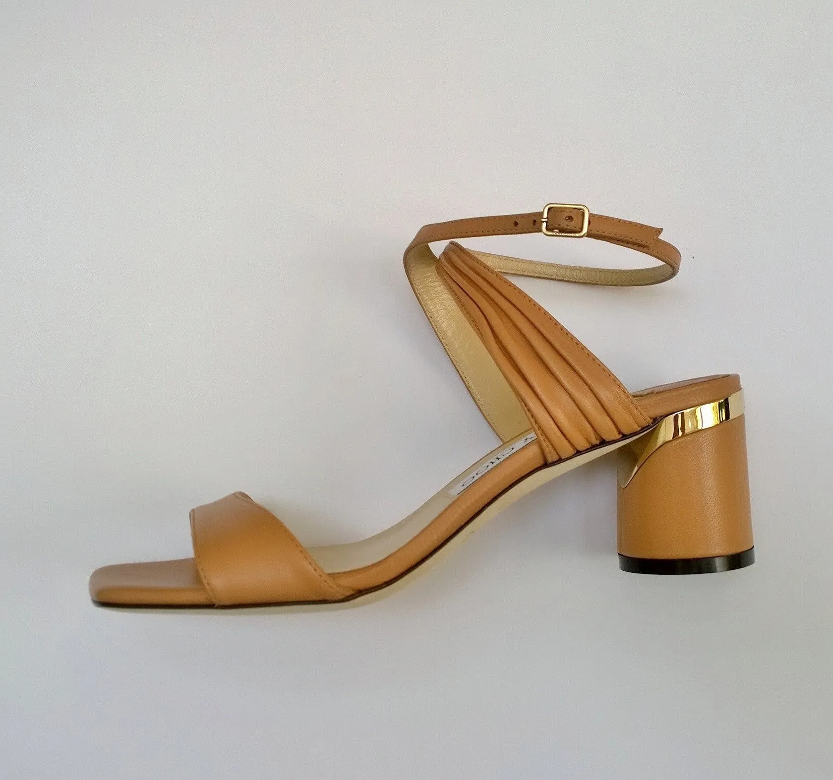 Caramel Brown Jimmy Choo Jago 60 Ankle Strap Sandals