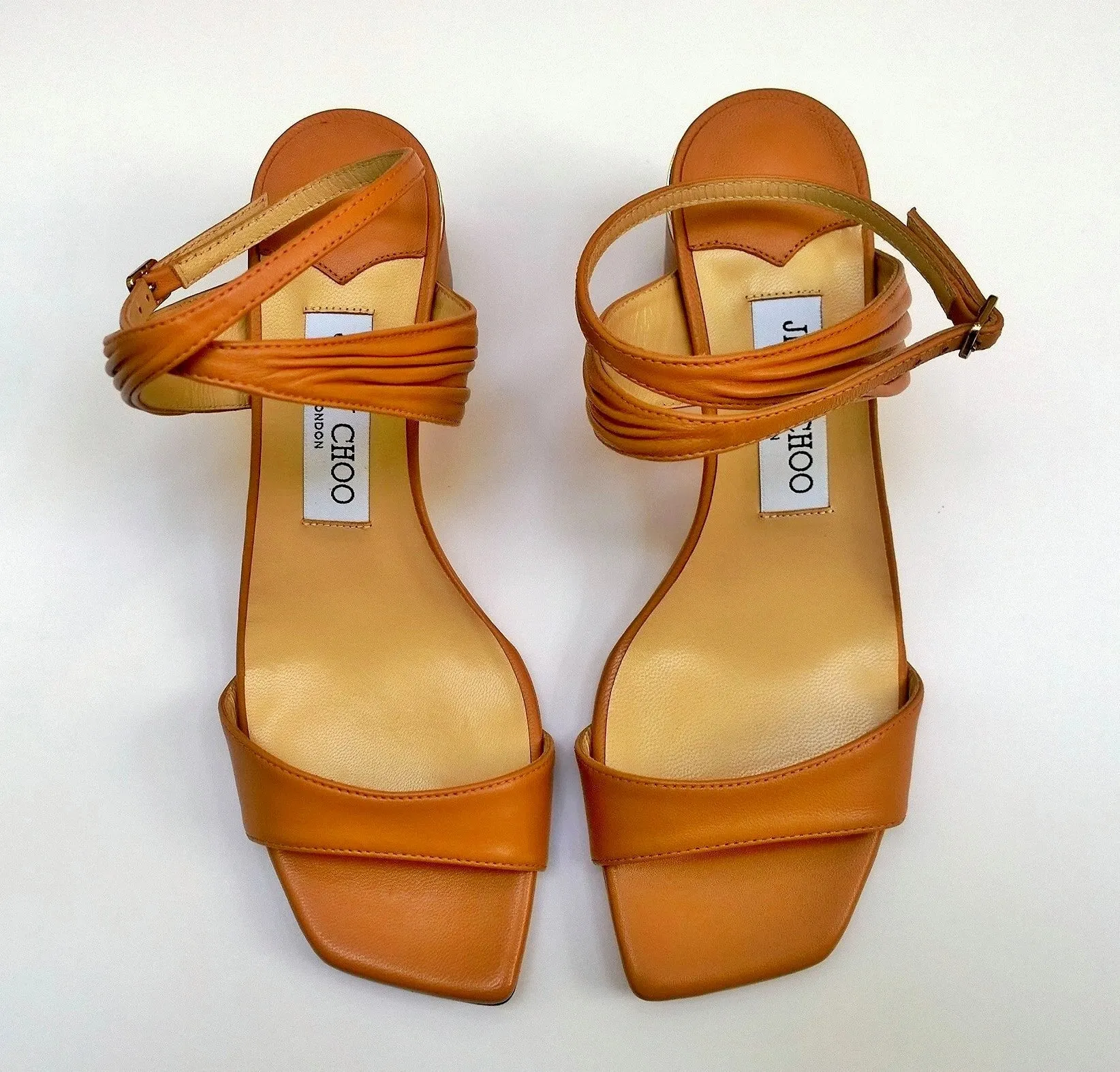 Caramel Brown Jimmy Choo Jago 60 Ankle Strap Sandals