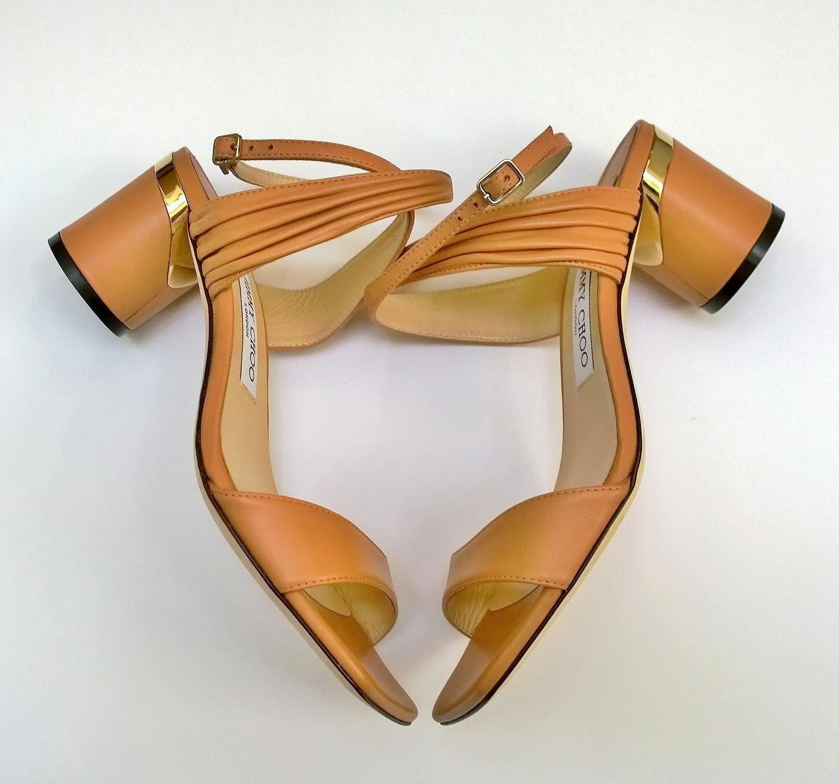 Caramel Brown Jimmy Choo Jago 60 Ankle Strap Sandals