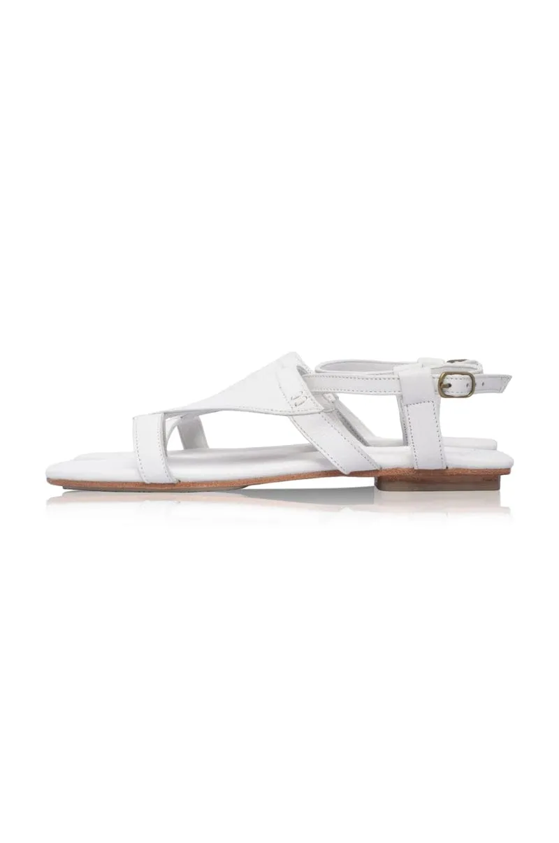 Kanvaz Ankle Sandals Pure White