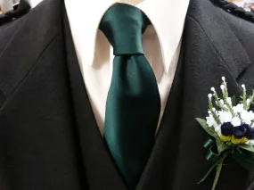 Green Satin Tie for Boys