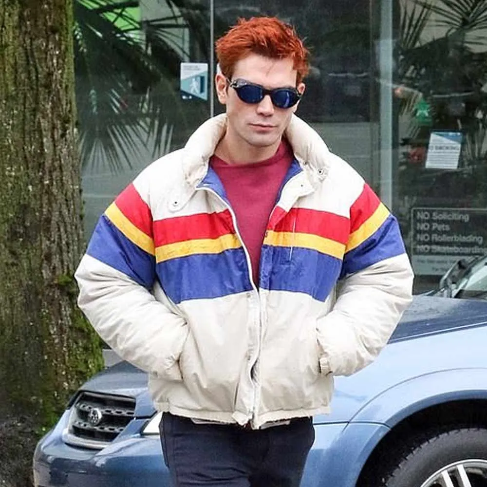 Men's KJ Apa Riverdale Star Puffer Jacket