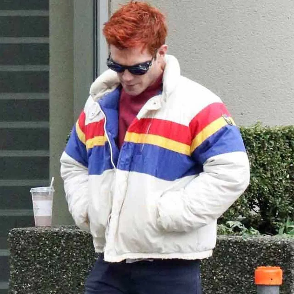 Men's KJ Apa Riverdale Star Puffer Jacket