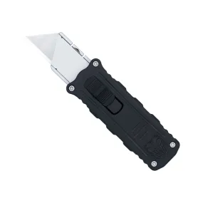 Black Knife with Side Button for Utility