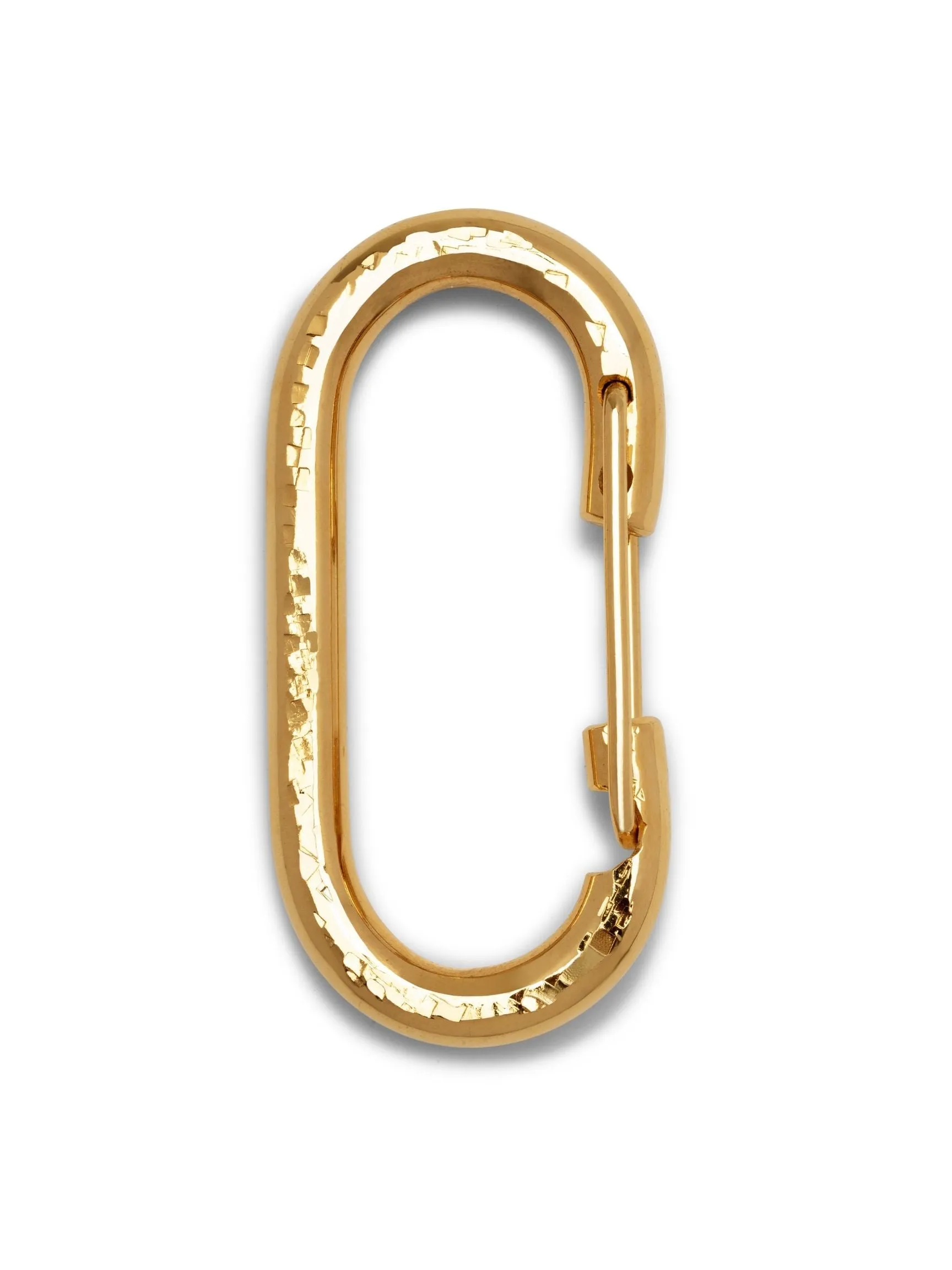 Large Oval Gold Carabiner Clicker Clasp