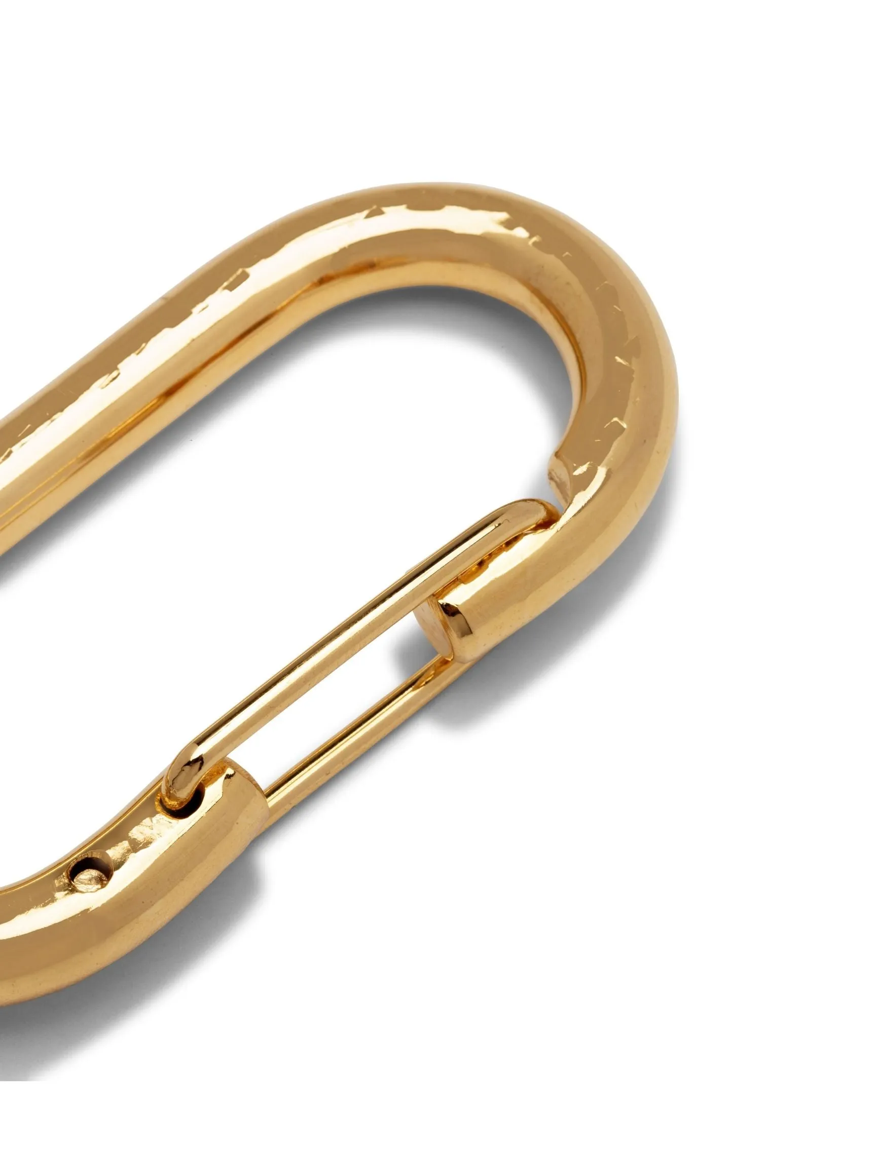 Large Oval Gold Carabiner Clicker Clasp