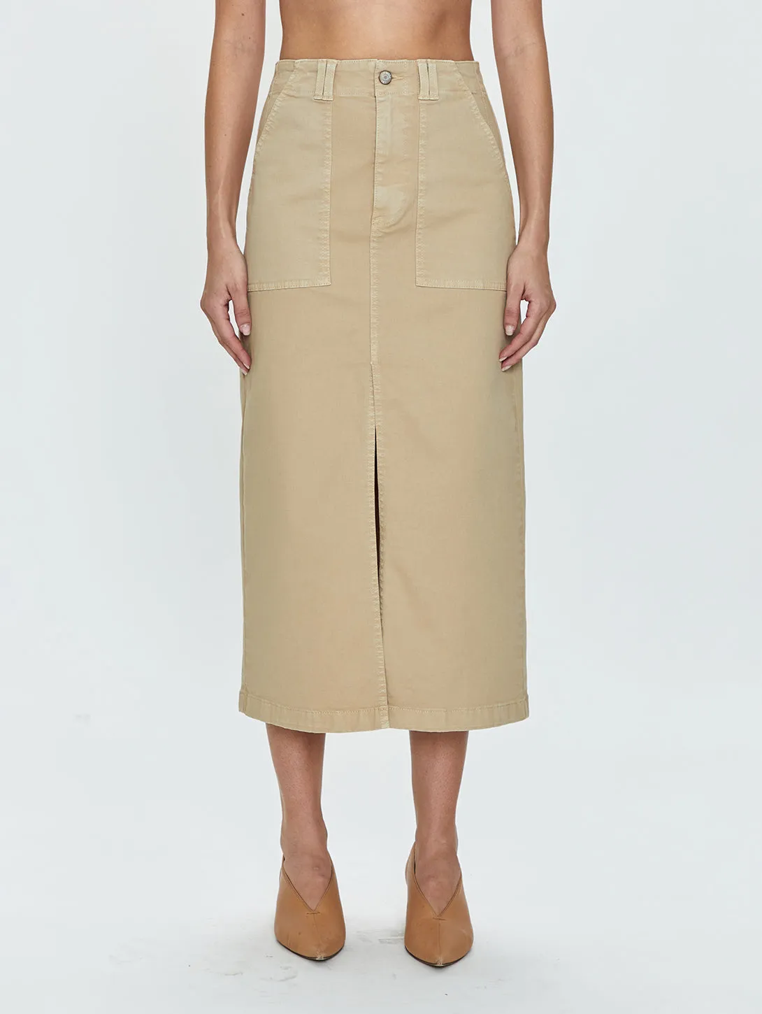 Latte Utility Skirt - Pamela