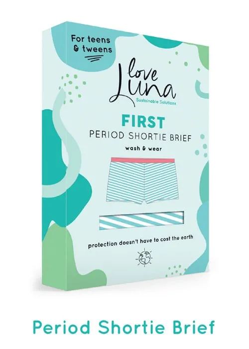 Love Luna Teens First Period Shortie Brief ()