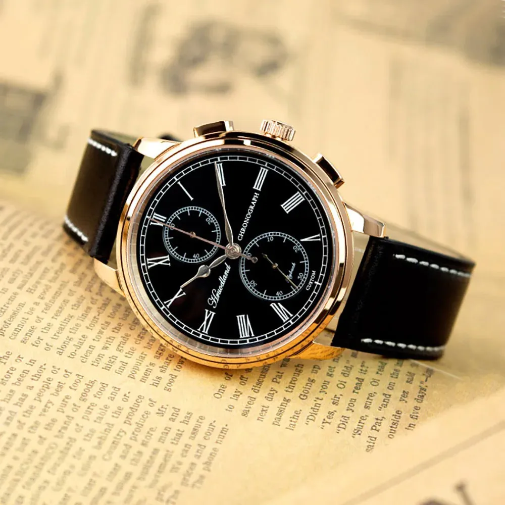 Luxury Quartz Chronograph Wristwatch with Sapphire Glass