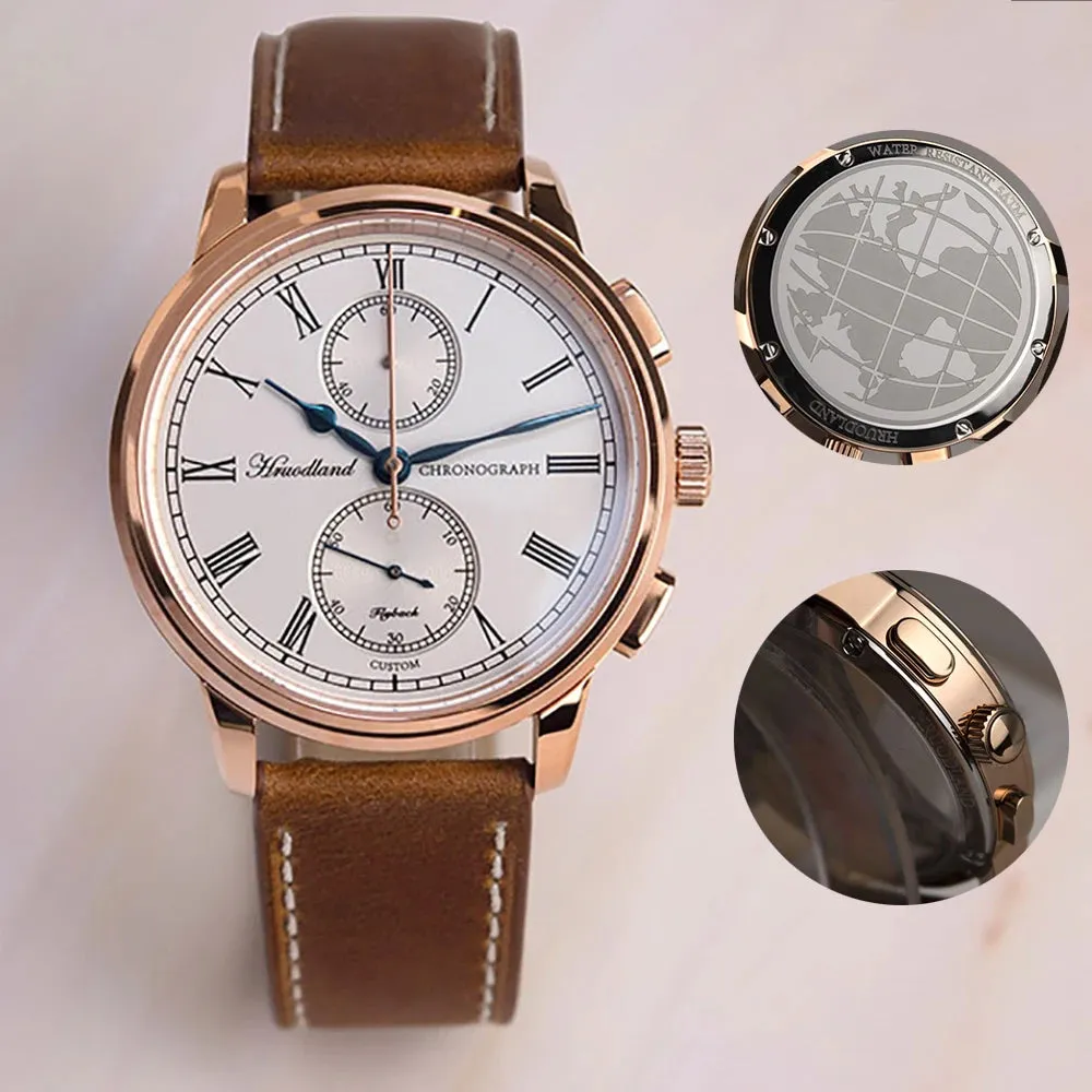 Luxury Quartz Chronograph Wristwatch with Sapphire Glass