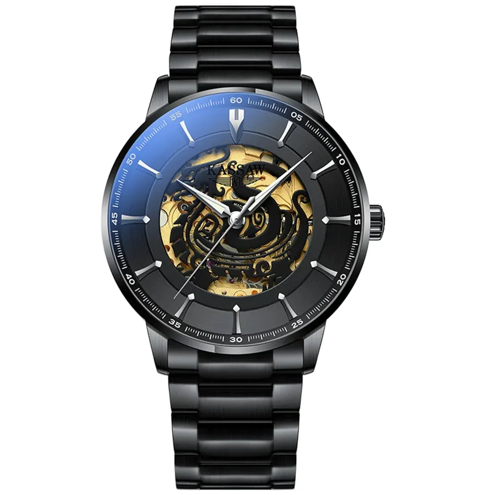 Men's Stainless Steel Sapphire Crystal Automatic Watches