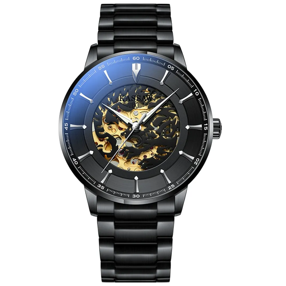 Men's Stainless Steel Sapphire Crystal Automatic Watches