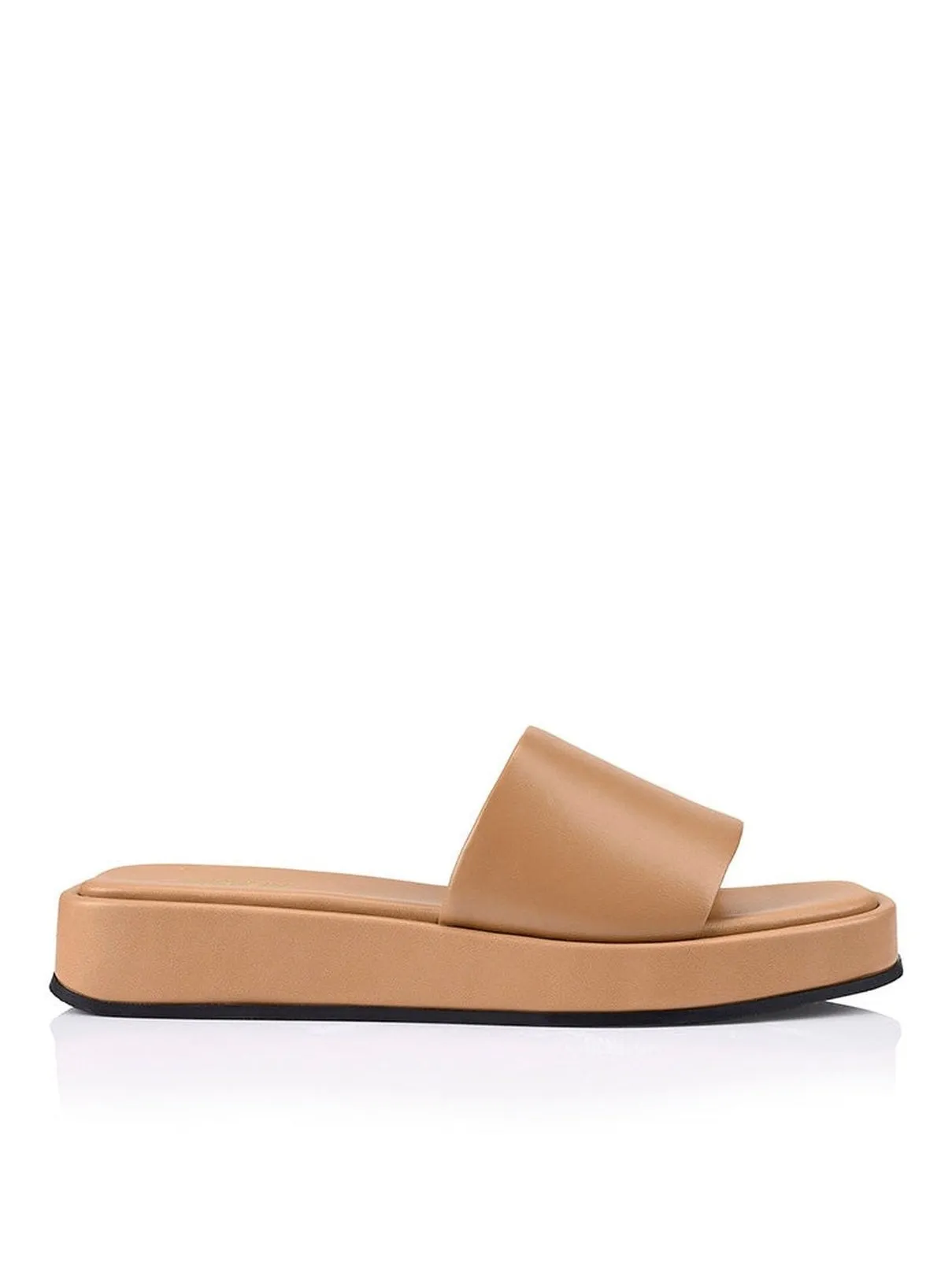 Morris Soft Tan Flatform Sandals