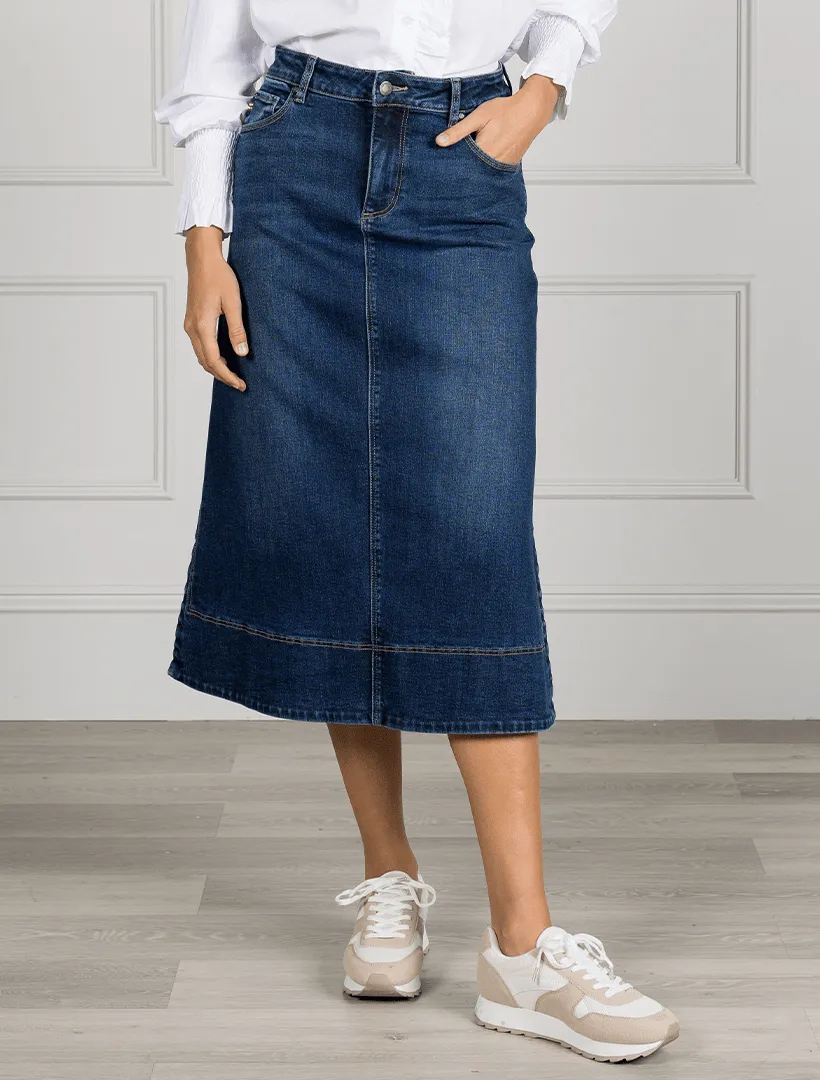Madison Denim Skirt Indigo