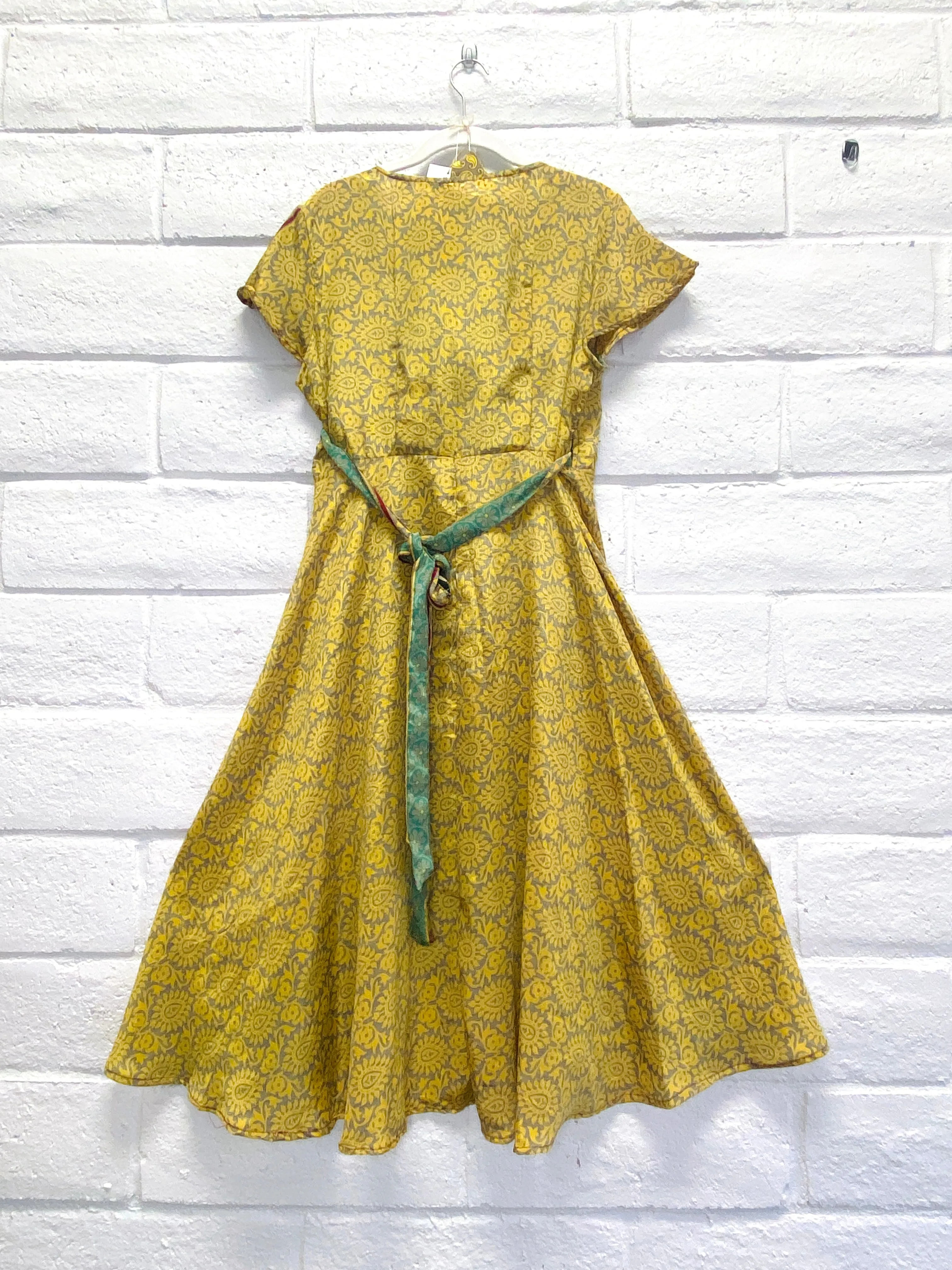 Mellow Yellow Wrap Dress L