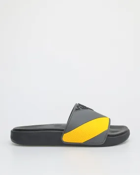 Men's Dark Grey/Yellow Sandals by Tomaz