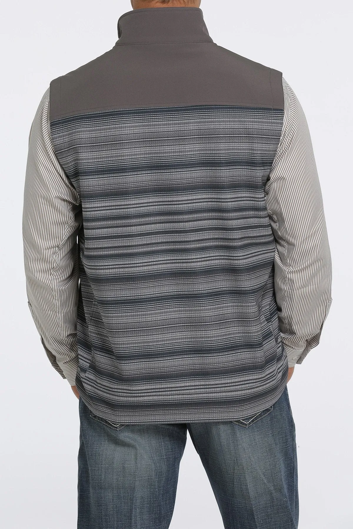 Men's Gray Bonded Vest