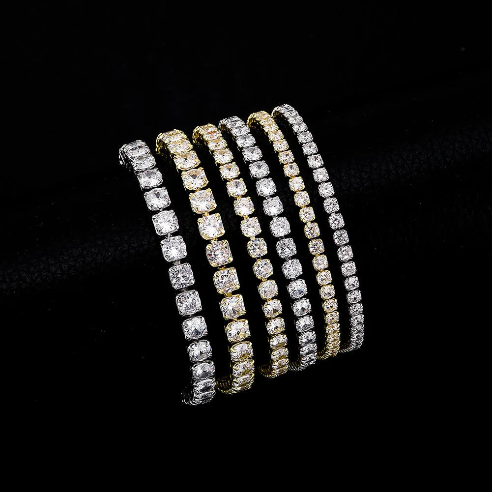 Men's Micro Clasp Iced Out Zirconia Bracelets