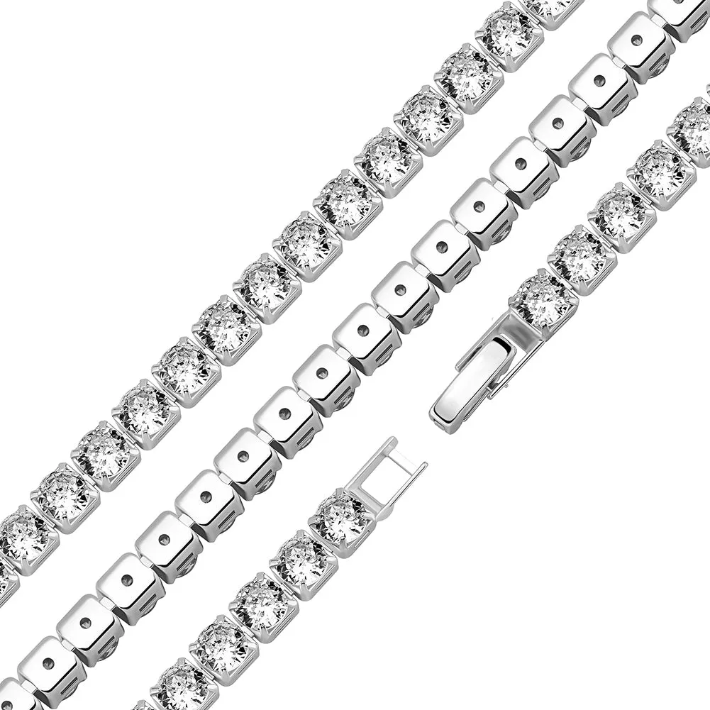 Men's Micro Clasp Iced Out Zirconia Bracelets