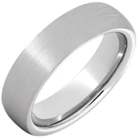 Men's Wedding Band with Domed Satin Finish