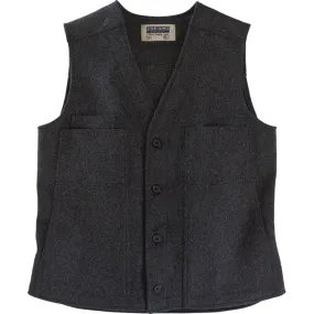 Men's The Button Vest in Charcoal - MD