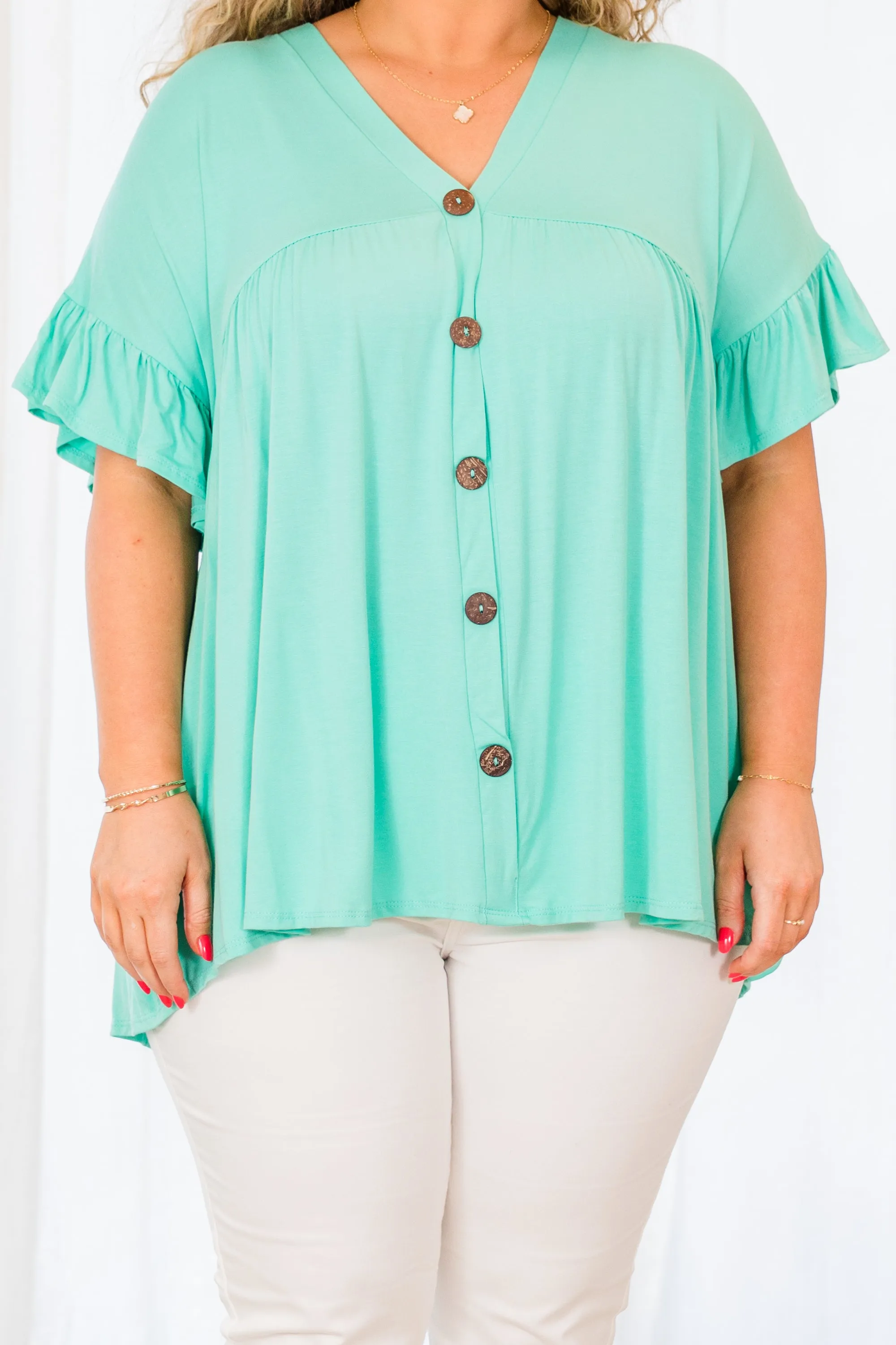 Trendy Mint Bittersweet Top