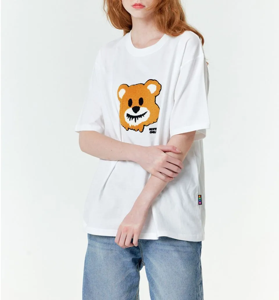 Oversized Street Style Unisex Short Sleeves Blended Fabrics