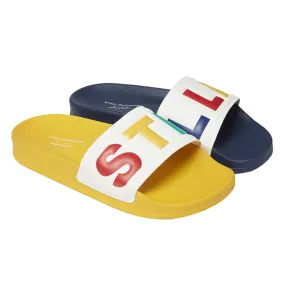 Multicolour Stella McCartney Child Logo Slide Sandals