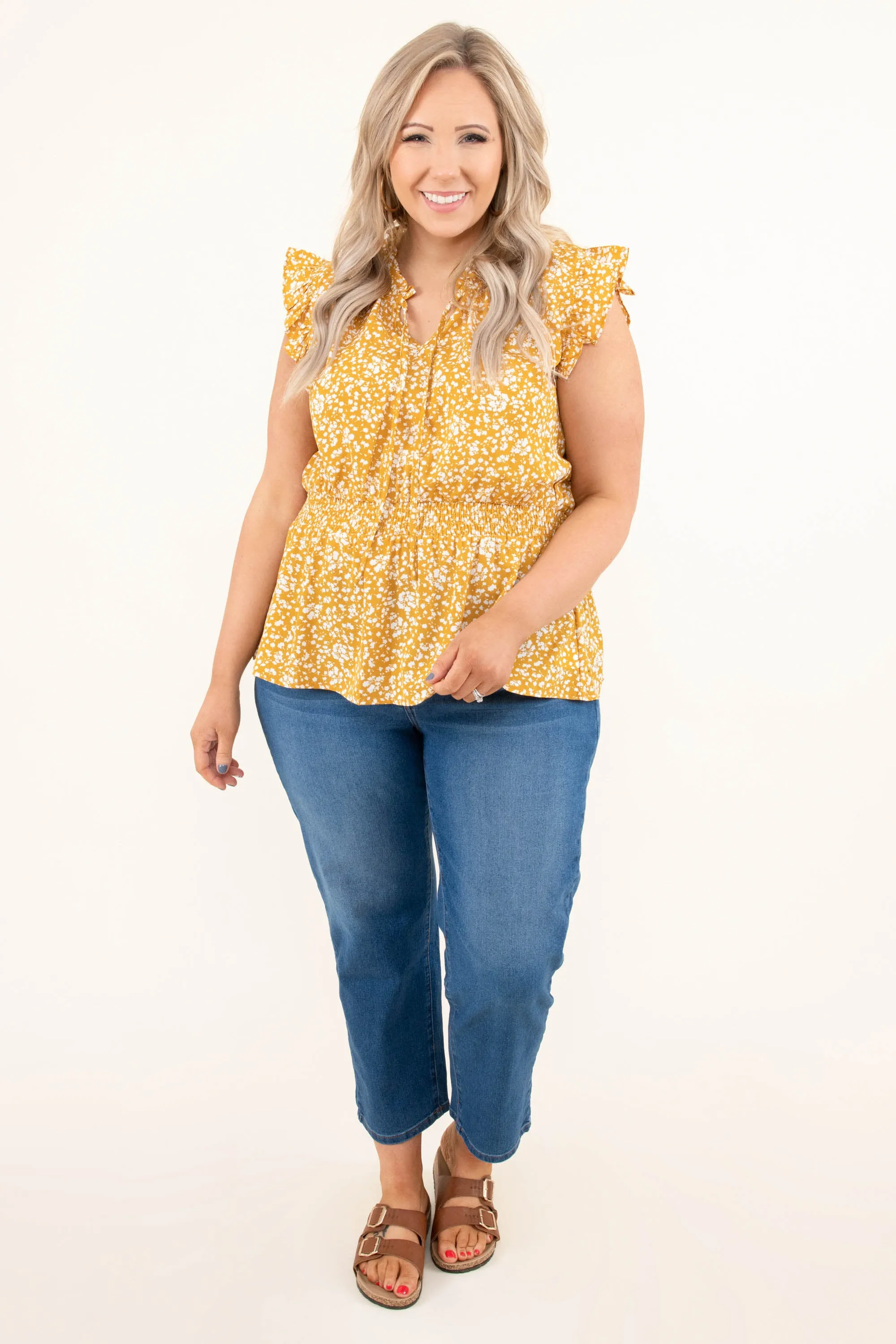 Cheerful Mustard Future Blouse