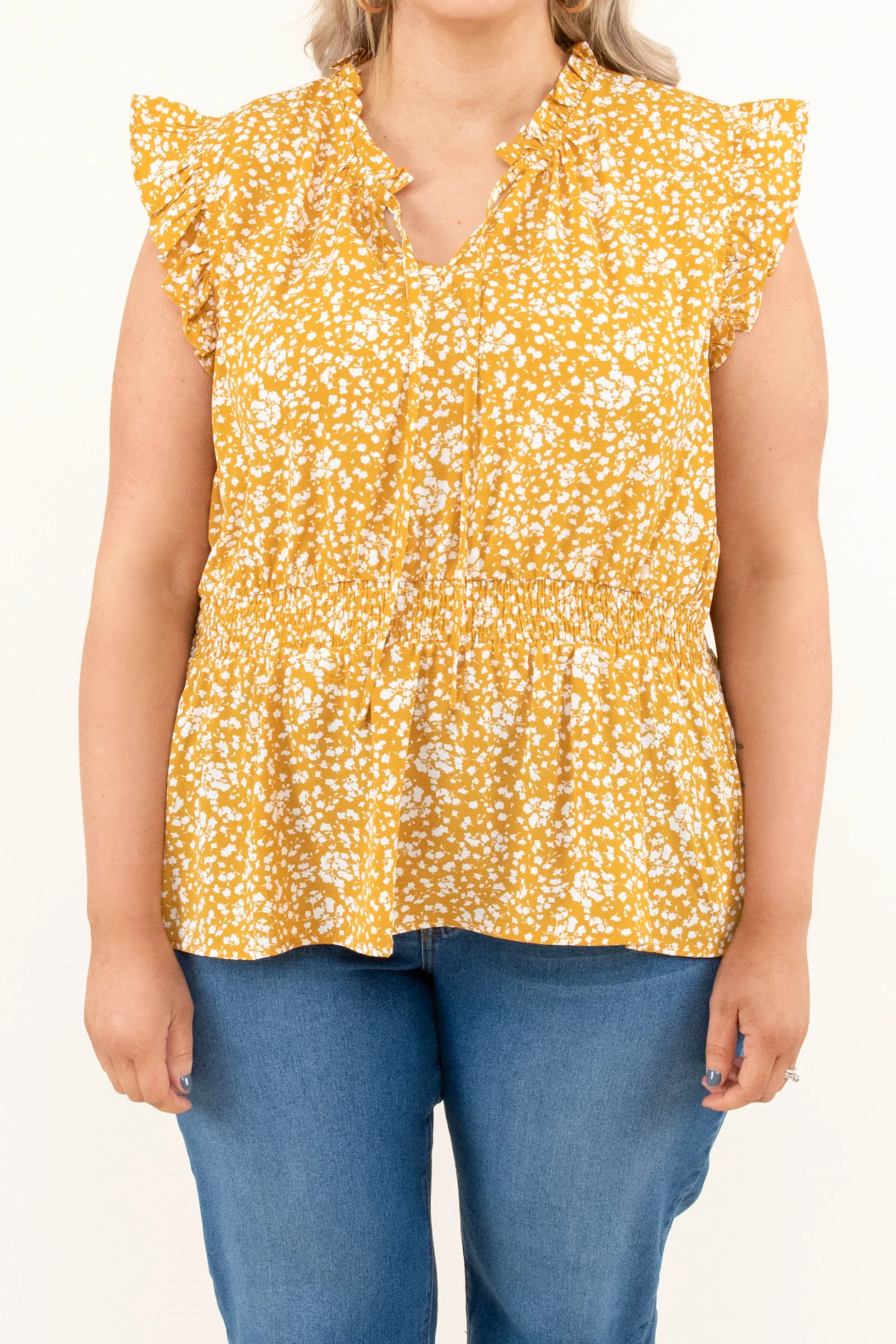 Cheerful Mustard Future Blouse