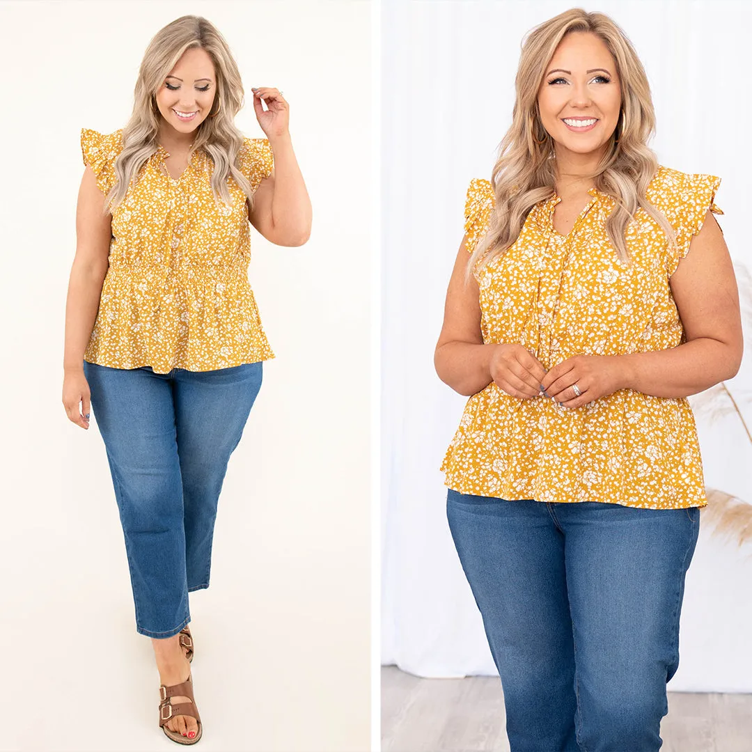 Cheerful Mustard Future Blouse