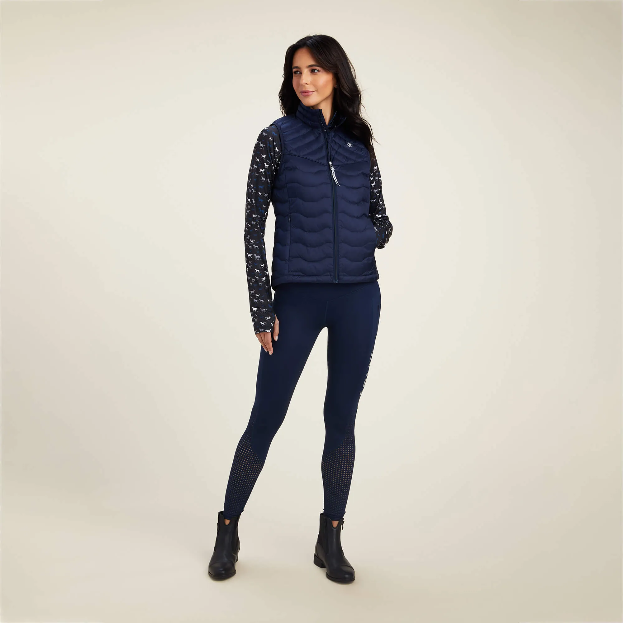 Women's Navy Down Vest