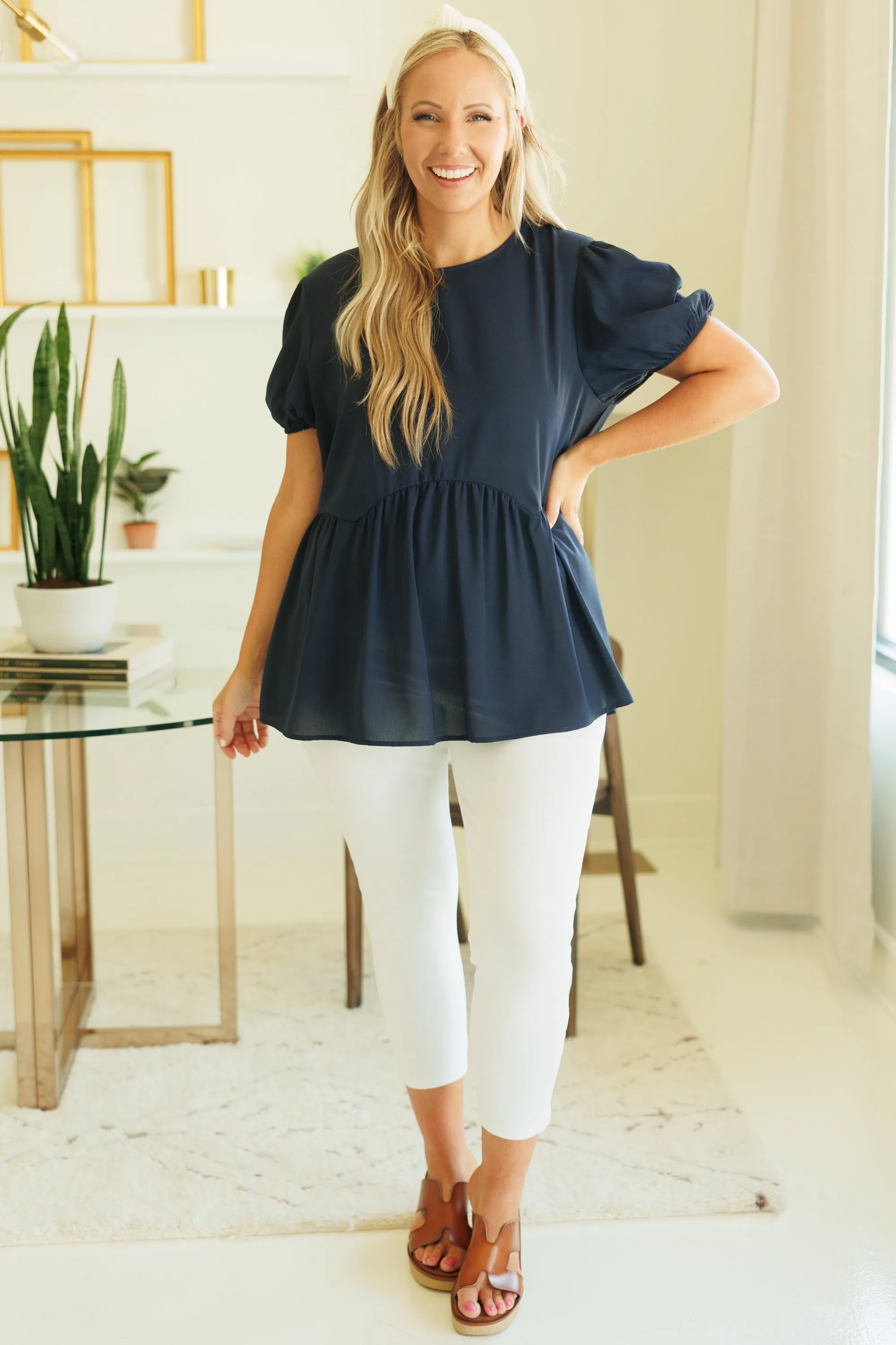 Navy Top Who I've Been Searching For