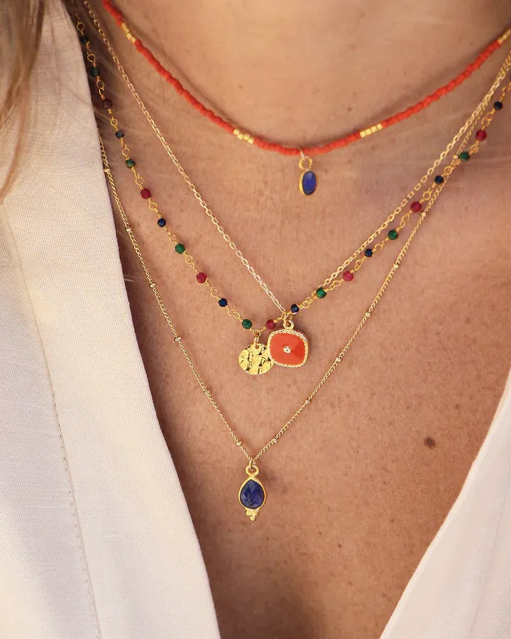 Multi Nila Mini Stones Necklace