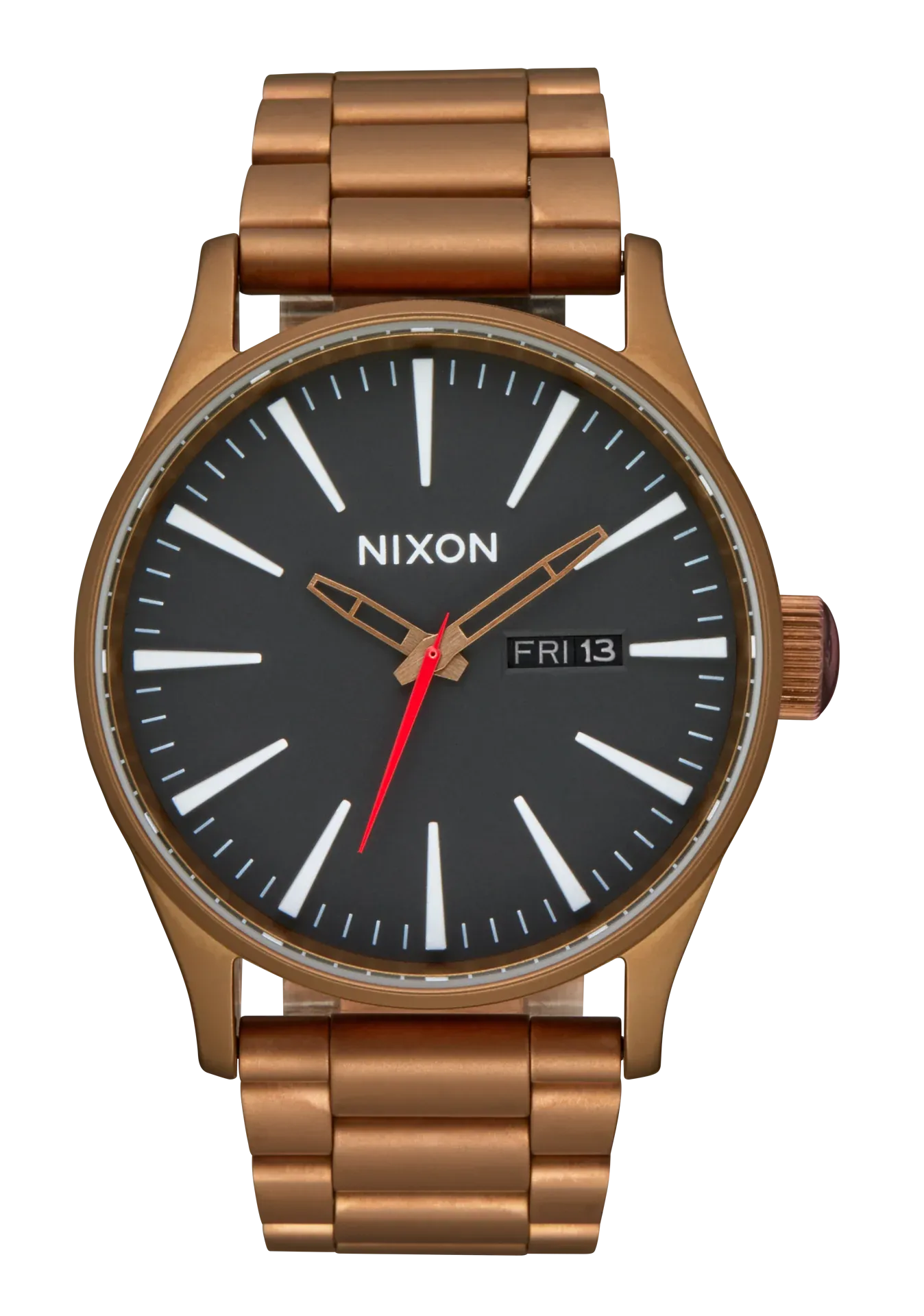 Bronze and Black Nixon Sentry Watch