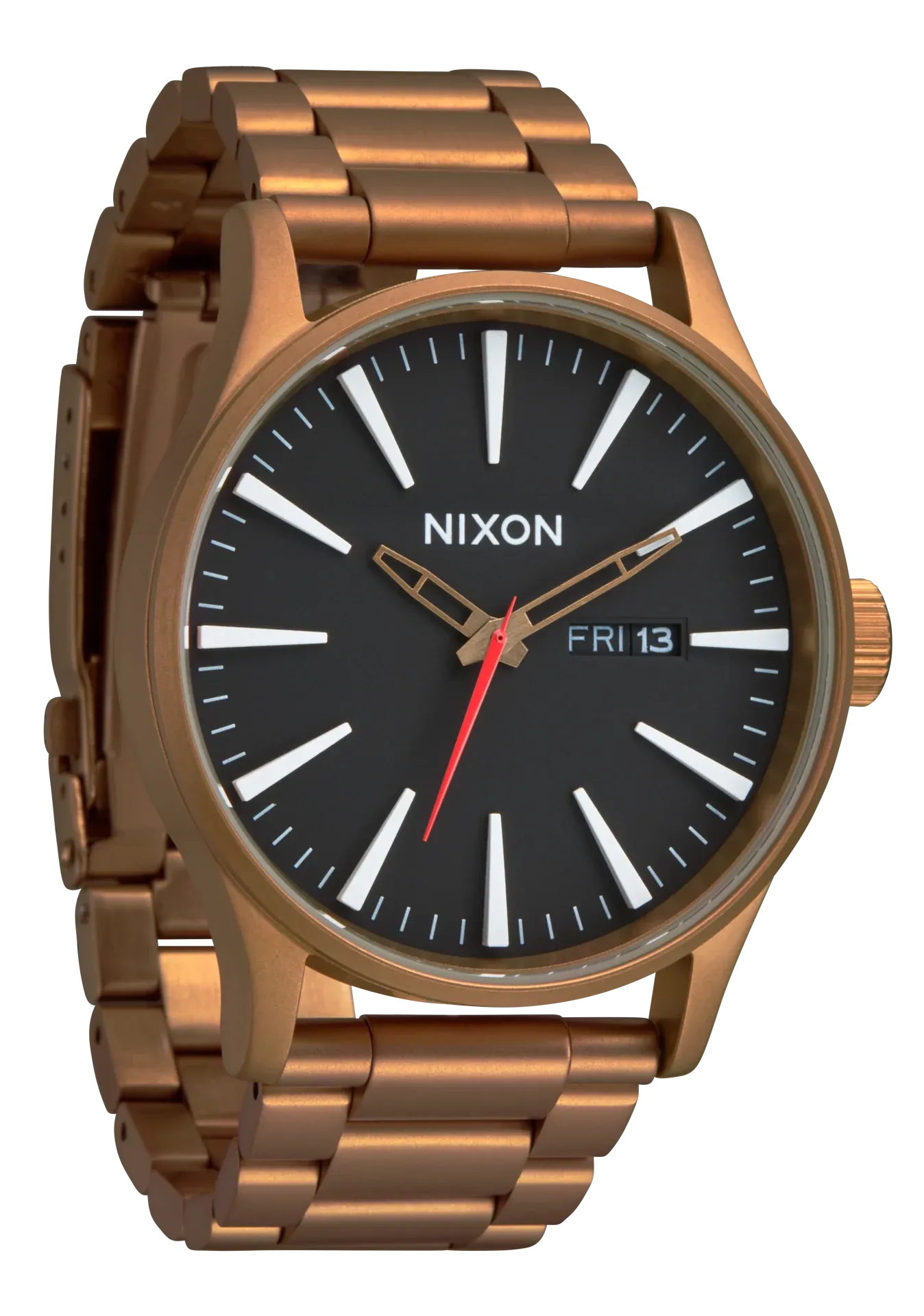 Bronze and Black Nixon Sentry Watch