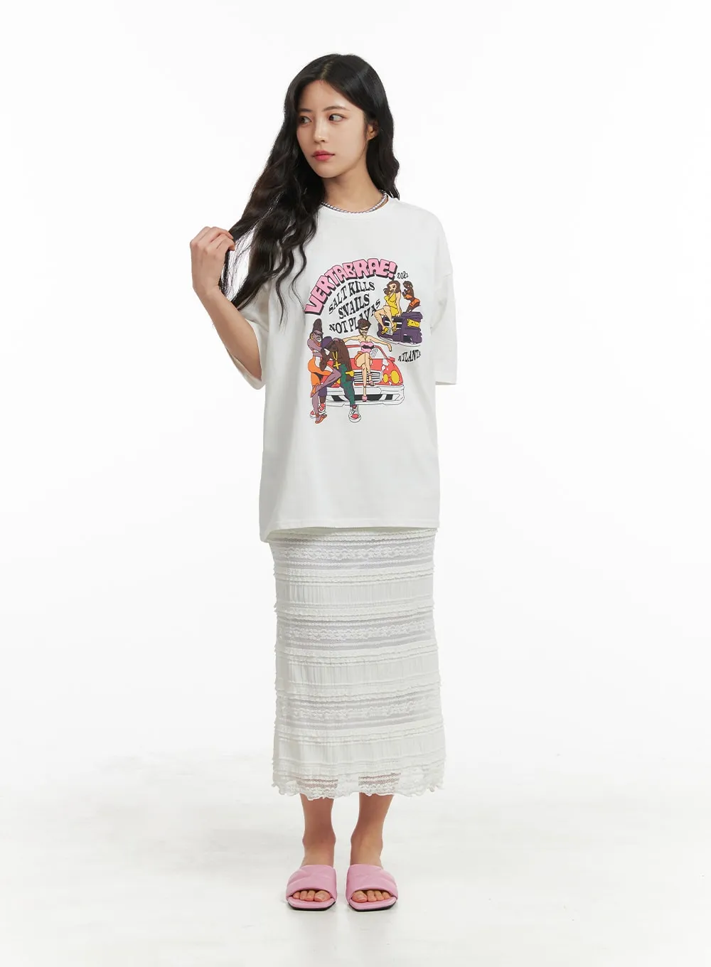 OM427 Graphic Oversized T-Shirt