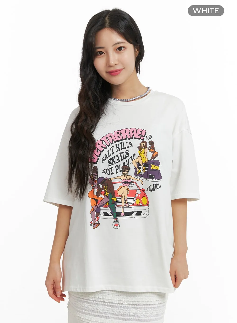 OM427 Graphic Oversized T-Shirt