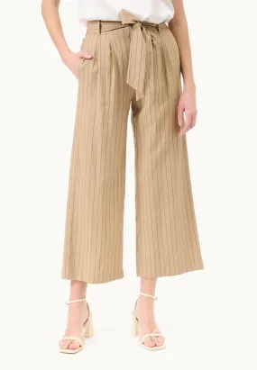 Pinstripe Cropped Pants